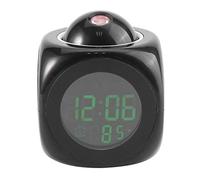 Tbest Reloj,Relojes de Proyección para el Dormitorio,Relojes de Proyección,Relojes Parlantes Rnib para Ciegos Multifunción Digital LCD Proyección de Pared Voz Hablando Pantalla de