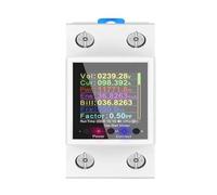 TBZOQAID Medidor de Electricidad, Carril DIN, energía, AC50-320V, Pantalla Digital, amperímetro Curva Voltaje, 100A(Switch GR2P)