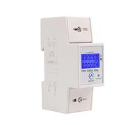 TBZOQAID Vatímetro monofásico de Carril DIN, Consumo energía, medidor electrónico vatios, 5-80A, 230V CA, 50Hz con función reinicio