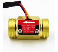 TBZOQAID YF-B5/YFB6 Sensor de Flujo Agua Flujo Hall medidor Pulso G3 / 4 Rosca Macho 1 Uds(YF-B5)