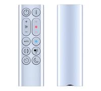 TCNOUMT Mando a distancia compatible con Dyson HP04 HP05 HP06 HP07 HP09 purificador de aire ventilador calefactor, purificador de aire sin hojas, mando a distancia, no metal, plata