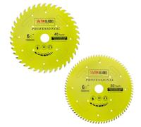 TCT160MXAPRO Saxton Professional Range TCT Circular Circle Cutter hoja de 160mm, calibre 40 y 80T x 20mm, anillo de 16mm, compatible con Festool TS55, Bosch Makita Dewalt, etc. (- Pack A)