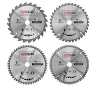 TCT165MXDSK Saxton TCT Circular Saw Saw Blades 165mm x 20mm (anillo de 16mm) - Pack D: compatible con Bosch, Makita, Dewalt, etc