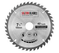 TCT18540T Saxton TCT - Hoja de sierra circular para madera (185 mm x 30 mm x diámetro x 40 T para Bosch Makita Dewalt, compatible con sierras de 190 mm)