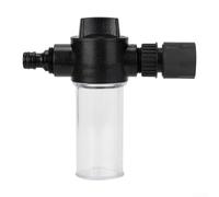 TDCuizent Botella de espuma de plástico para lavado de coches, pulverizador de alta presión de 100 ml con boquilla ajustable, herramienta de limpieza para manguera de jardín, baño de mascotas y riego