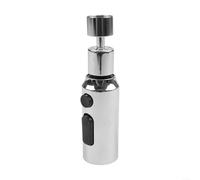 TDCuizent Cabezal de pulverización giratorio de 360 grados con 3 modos de agua ajustables ABS para limpieza y lavado de fregadero, para la mayoría de grifos estándar (plateado)