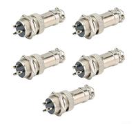 TDCuizent Conector de aviación GX16 Socket 2/3/4/5 Pin Aleación de zinc Impermeable para equipos industriales Arnés de cableado de alto voltaje Conexión eléctrica (3P)