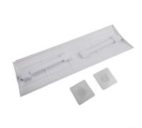 TDCuizent Deflector de aire acondicionado ajustable, deflector telescópico anti directo, protector de guía de viento, sin taladro, bloqueador de corrientes de aire, PP, PVC, blanco, se adapta a la