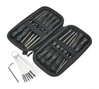 TDCuizent Juego de herramientas de ajuste de carburador, kit de destornilladores de 12 piezas de acero inoxidable con cepillos de limpieza para motor de 2 ciclos, motosierra, recortadora, soplador