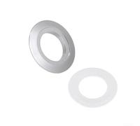 TDCuizent Kit de conversión de adaptador de botón de descarga doble de inodoro de 38 mm, se adapta a tanques de cisterna de 48 mm y 58 mm con placa de montaje reversible para actualización de