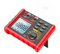 TDCuizent Medidor digital de resistencia de aislamiento 4 en 1 megohmímetro con 100 V/250 V/500 V/1000 V voltajes de prueba LCD pantalla de retroiluminación para pruebas de interruptor de cable de