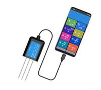TDCuizent Sensor de suelo USB Tipo Pin Medidor de conductividad de temperatura de humedad IP68 Impermeable Monitoreo agrícola Resina epoxi Resina rápida Aislamiento electromagnético (A)