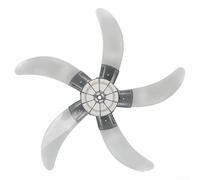 TDCuizent Ventilador de 45 cm, pieza de repuesto de plástico con tuerca y tornillos de 450 mm de diámetro para ventiladores de mesa vertical montados en la pared, color gris