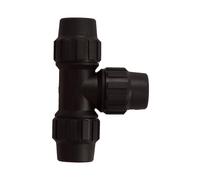 Te 3 Bocas Iguales de Polietileno para Tubería de Riego por Goteo - Varias Medidas Pack 10 pcs 90 mm