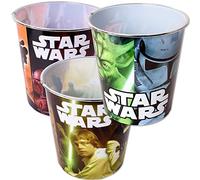 TE-Trend Juego de 3 cubos de basura con diseño de Star Wars, 5 L, plástico, multicolor