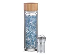 TEA SHOP - Botella de Vidrio Eternal - Botella de Cristal con Doble Pared de Borosilicato para Tés e Infusiones - Accesorios para té o infusiones