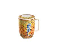 TEA SHOP - Taza de Té o Infusiones con filtro, infusor y tapa - Taza Harmony Caballito - Fabricada en Porcelana con diseño exclusivo y original