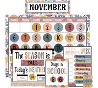 Teacher Created Resources Tablón de anuncios con Calendario Wonderfully Wild