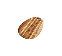 TEAKHAUS Tabla de cortar ELEGANT ovalada 41x27cm madera de teca marrón
