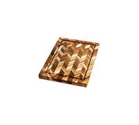 TEAKHAUS Tabla de cortar Herringbone 36x25cm de madera de teca marrón