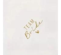 Team Bride JGA - Servilletas de papel decorativas blancas para despedidas de soltera para mujeres, gran accesorio para la novia y su equipo, para momentos inolvidables de JGA