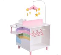 Teamson Cambiador de juguete de madera 3 en 1