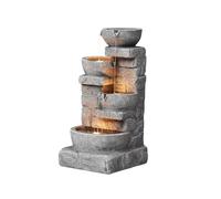 Teamson Home Fuente de Agua Exterior LED 33.25 Pulgadas