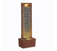 Teamson Home Fuente en Cascada Roca Roja LED Moderna Exterior