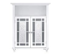 Teamson Home Windsor Mueble De Baño Blanco De Madera Puertas Dobles ELG-529