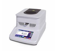 TEBILIKU Analizador de humedad halógeno de equilibrio automático de laboratorio, legibilidad, 0,01 % de capacidad, 120 g, precisión de 1 mg, 2 mg, 5 mg de calentamiento y secado para granos, madera y