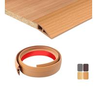 TECDW 100x7cm Perfil De TransicióN Para Suelo Autoadhesivo,Tapajuntas Suelo Adhesivo Flexible,Pvc Perfil De TransicióN Autoadhesivo Para Puertas, Baldosas Y Alfombras(Amarilla)