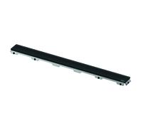 TECEdrainline tapa de cristal, para canal de ducha, negro satinado, 600894, Versión: Longitud nominal: 800 mm