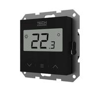 TECH-CONTROLLERS WG.11.0607 Termostato de ambiente para sistemas de marco F-2z v1 TECH Controladores cableados negro