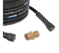 TECHKAR Lavadora de Alta Presión Manguera Tubo - Manguera de Extensión Karcher Reemplazo - 400bar DN8 Profesional M22x1.5 Manguera de Alta Presión para Kärcher HD HDS - 25m