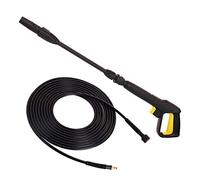 TECHKAR Pistola Hidrolimpiadora 10m Manguera Alta Presión & Lanza - Karcher K2 - K5 Accesorios - Boquilla Ajustable Vario Para Limpiador Alta Presión - Click Quick Connect - M22x1,5