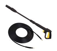 TECHKAR Pistola Hidrolimpiadora 5m Manguera Alta Presión & Lanza - Karcher K2 - K5 Accesorios - Boquilla Ajustable Vario Para Limpiador Alta Presión - Click Quick Connect
