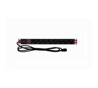 Techly I-CASE STRIP-81VS Regleta de alimentación 19' 1U X8 - enchufes Schuko