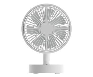 Techly IC-FAN-DSK2W Ventilador de escritorio inalámbrico con 10 velocidades y oscilación