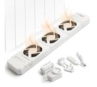 Technaxx Ventilador para radiadores Mono Set TX-302, impulsor de radiadores de alta nergética para radiadores y convectores de 50-70 cm – funcionamiento silencioso, encendido y apagado aut