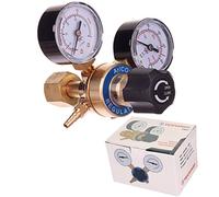 TECHNIC Reductor de Presión para Argón, Gas Dióxido de Carbono Regulador Apto para Soldadura Mig Mag Tig 2 Manómetros Válvula de Seguridad Caudal Max 35 l/min Presión de Entrada 315 bar
