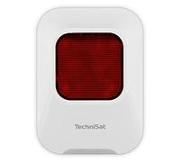 TechniSat TECHNISMART Sirena Interior - Ampliación para el Sistema de Alarma TECHNISMART (Alarma antirrobo, Volumen de 90 dB, luz pulsante roja, Funcionamiento inalámbrico con batería, fácil