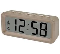 Techno Line WT175 - Mini Despertador con Temperatura y Humedad, Fecha, Temporizador, Cuenta Regresiva, Alarma de Fin de Semana o Alarma de 7 días, Carcasa magnética, Caja de Color Dorado