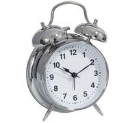 Technoline 01844 reloj despertador analógico acero inoxidable