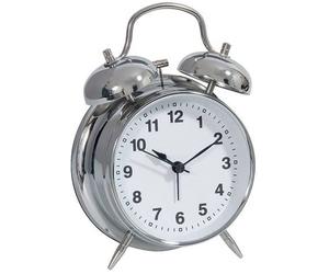 Technoline 01844 reloj despertador analógico acero inoxidable
