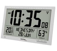 Technoline WS8013 Indicador de Temperatura, Pantalla LCD Jumbo, Color Plateado, Plata, groß: 36,9 x 22,9 x 2,4cm