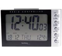 Technoline wt 188 despertador reloj despertador digital negro, plata