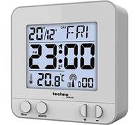 Technoline WT 235 - Radio Despertador con Sensor táctil, plástico, 8 x 2,5 x 8 cm, plástico, Plata, 8 x 2.5 x 8 cm