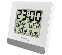 Technoline WT 260 DCF77 - Radio Despertador con Temperatura Interior, Fecha y día de la Semana, función de repetición, Gran Pantalla LCD, Radio Despertador Digital para Dormitorio, Oficina, Color