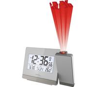 TechnoLine Reloj despertador WT 538 – sensor táctil, proyección, plateado/antracita