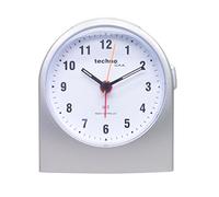 Technoline WT 753, Radio Despertador, Despertador, Radio Reloj, Plata, Alarma, función de repetición, 95 x 52 x 110 mm
